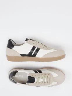 Damen Gabor – Retro-Sneaker aus Veloursleder und Leder