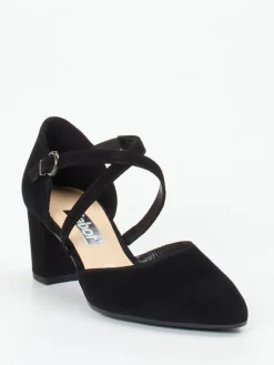 Damen Gabor – Riemchenpumps aus Veloursleder