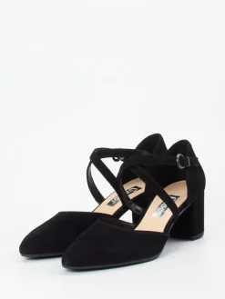 Damen Gabor – Riemchenpumps aus Veloursleder