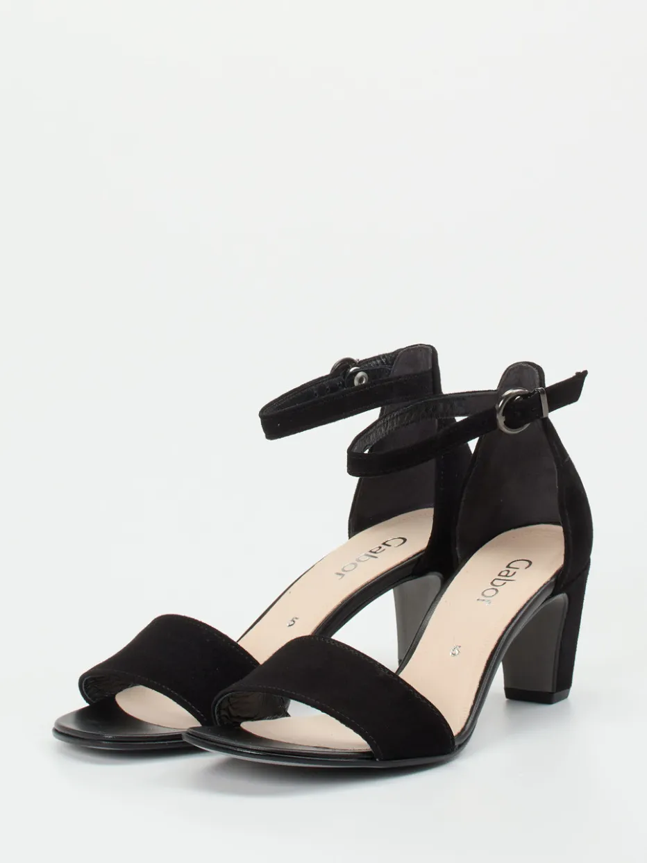 Damen Gabor – Sandalette aus Veloursleder