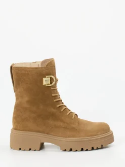 – Schnürboots aus Veloursleder camel*Gabor Hot