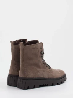 Damen Gabor – Schnürboots aus Veloursleder mittel