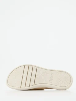 Damen Gabor – Slide-Pantolette aus Metallicleder farben