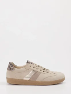– Sneaker aus Veloursleder mit Leoprint*Gabor Sale