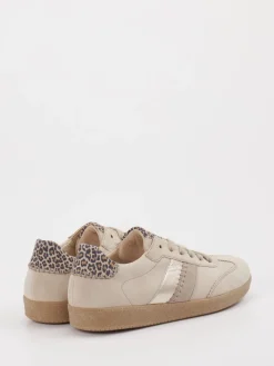 – Sneaker aus Veloursleder mit Leoprint*Gabor Sale