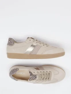 – Sneaker aus Veloursleder mit Leoprint*Gabor Sale