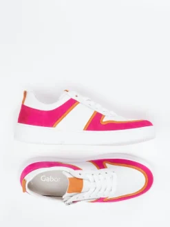 – Sneaker aus Velours- und Glattleder Weiß*Gabor Online