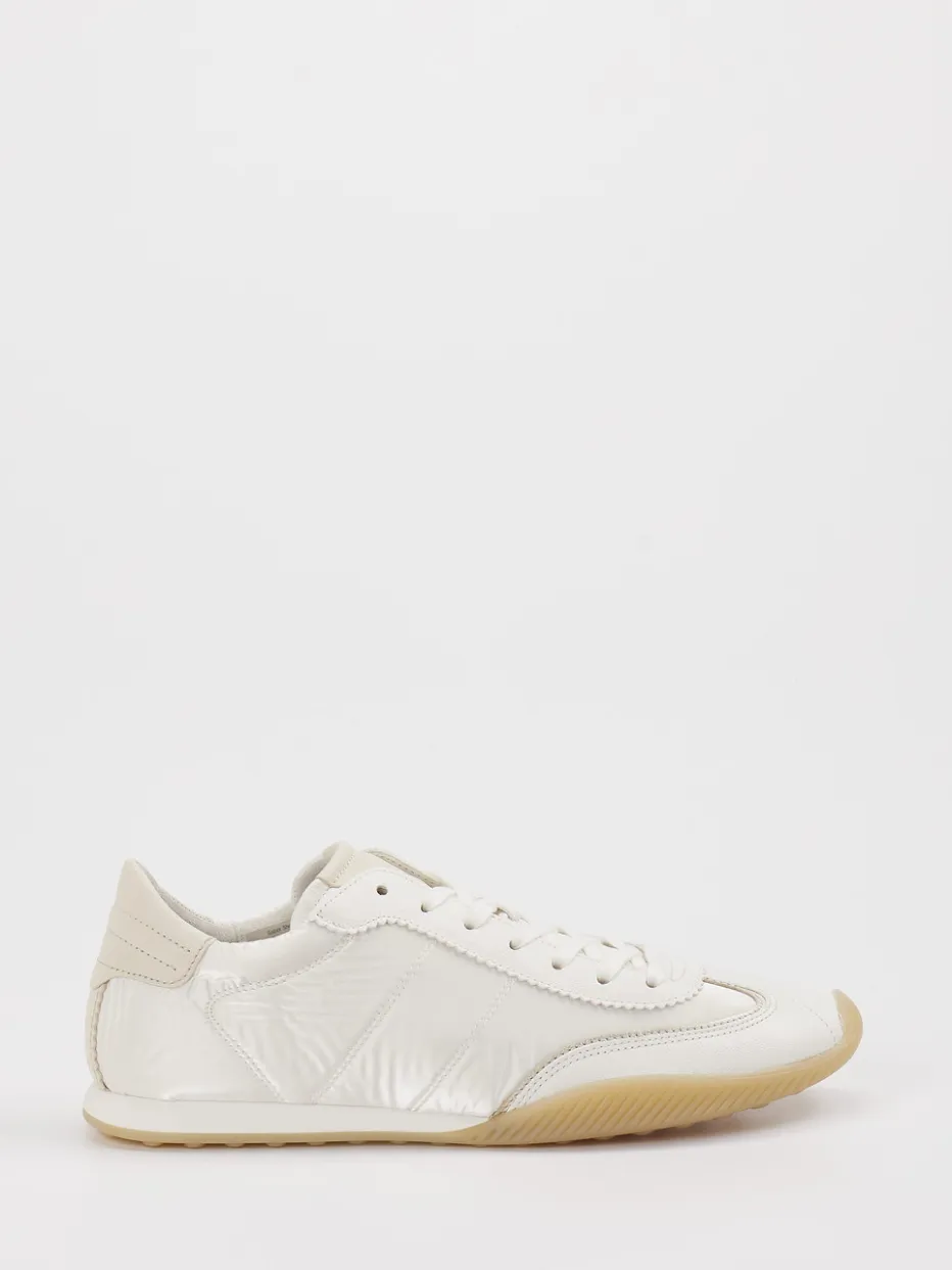 Damen Gabor – Sneaker aus Velours und Textil in Offwhite