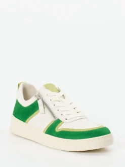 – Sneaker aus Veloursleder und Kalbleder cremeweiß*Gabor Hot