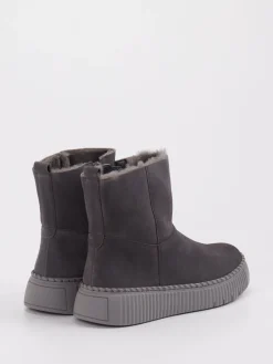 Damen Gabor – Stiefelette aus Veloursleder anthrazit