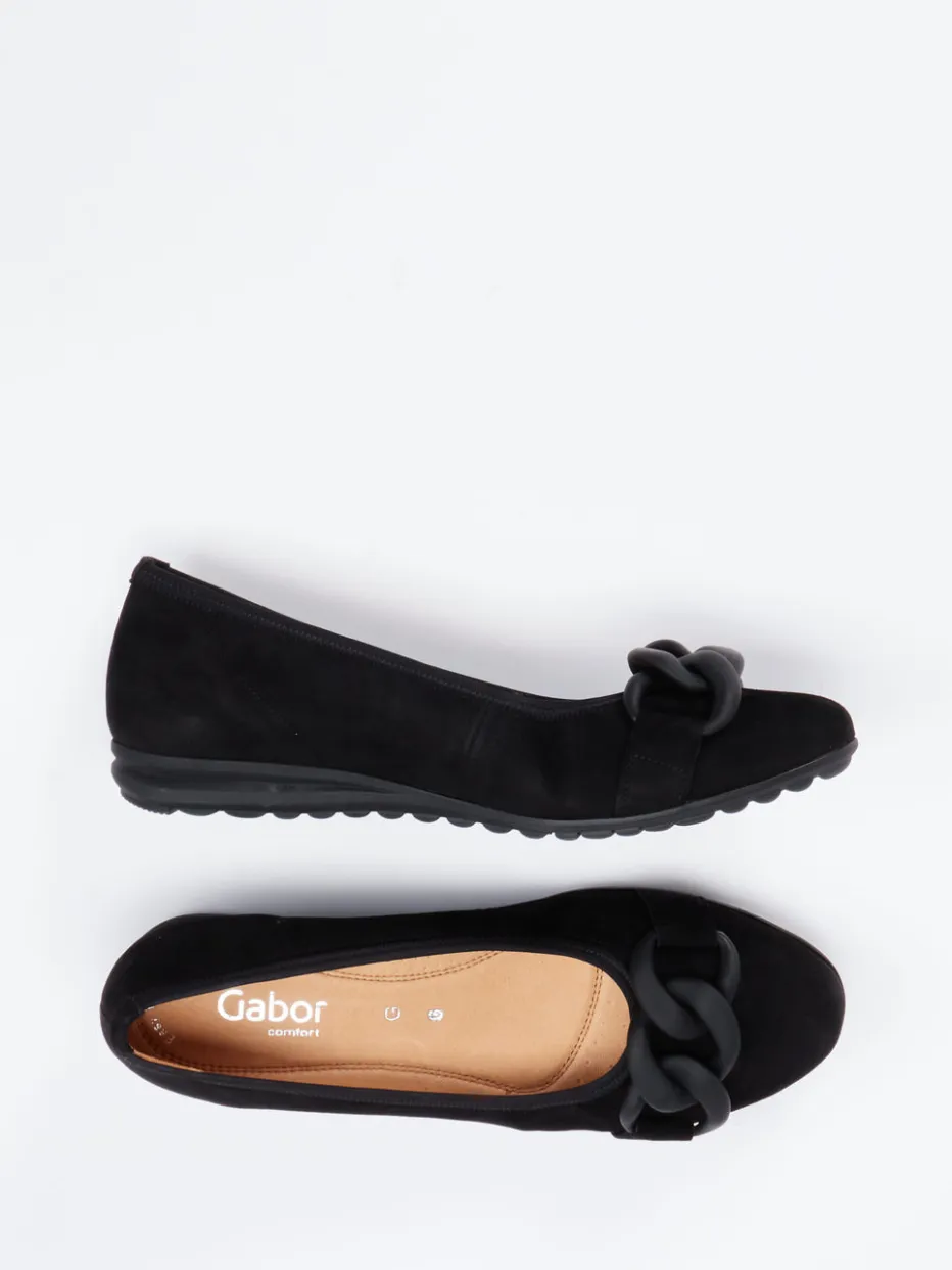 – Ballerinas aus Veloursleder*Gabor Comfort