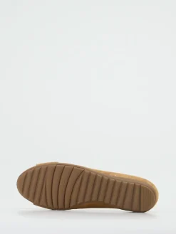 Damen Gabor Comfort – Ballerinas aus Veloursleder hell