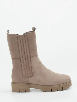 Damen Gabor Comfort – Chelsea Boots aus Nubukleder taupe