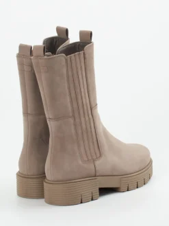 Damen Gabor Comfort – Chelsea Boots aus Nubukleder taupe