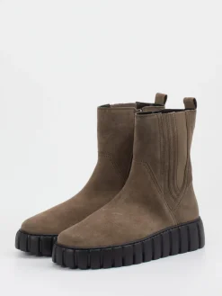 – Chelsea Boots aus Veloursleder Taupe*Gabor Comfort