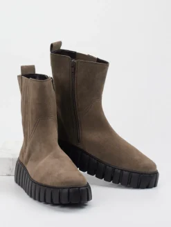 – Chelsea Boots aus Veloursleder Taupe*Gabor Comfort