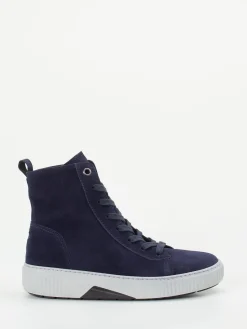 – High-Top Sneaker aus Veloursleder Dunkel*Gabor Comfort Outlet