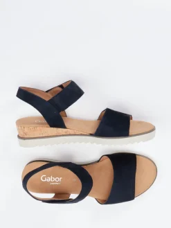 – Keilsandaletten aus Veloursleder*Gabor Comfort Outlet