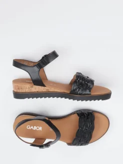 Damen Gabor Comfort – Keilsandaletten aus Kalbleder