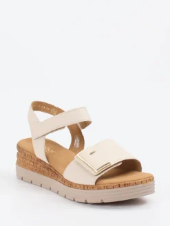 Damen Gabor Comfort – Keilsandaletten aus Hirschleder