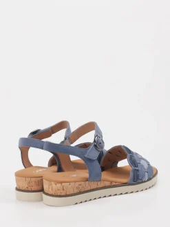 Damen Gabor Comfort – Keilsandaletten aus Veloursleder