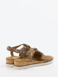 – Keilsandalette aus Leder im Leoprint*Gabor Comfort Best
