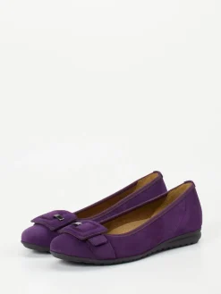 – Komfort-Ballerina aus Veloursleder violett*Gabor Comfort Clearance