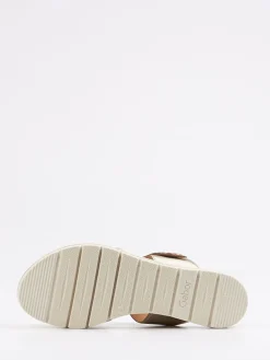 Damen Gabor Comfort – Komfort-Pantolette aus Metallicleder Champagner