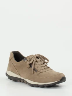Damen Gabor Comfort – Komfort-Sneaker aus Nubukleder taupe