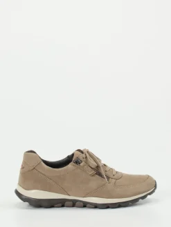 Damen Gabor Comfort – Komfort-Sneaker aus Nubukleder taupe