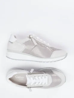 Damen Gabor Comfort – Komfort-Sneaker aus Stretch und Veloursleder