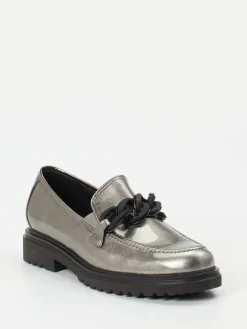 Damen Gabor Comfort – Loafer aus Lackleder in Metallic