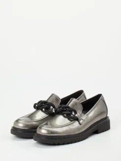 Damen Gabor Comfort – Loafer aus Lackleder in Metallic