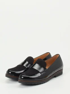 Damen Gabor Comfort – Loafer aus Lack- und Veloursleder