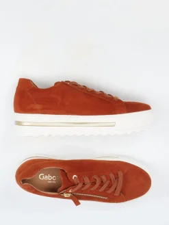 – Plateau-Sneaker aus Veloursleder ziegelrot*Gabor Comfort Online