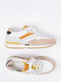 – Retro-Sneaker aus Veloursleder weiß*Gabor Comfort Hot