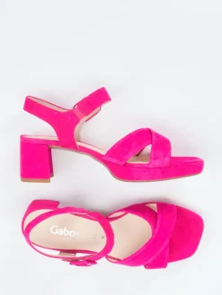 Damen Gabor Comfort – Sandale aus Veloursleder