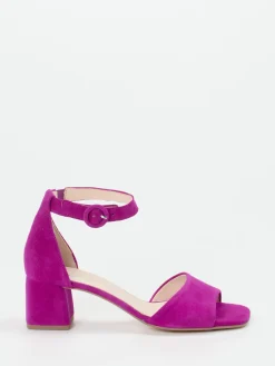 Damen Gabor Comfort – Sandale aus Veloursleder fuchsia