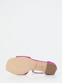 Damen Gabor Comfort – Sandale aus Veloursleder fuchsia