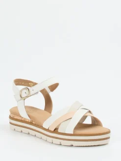 – Sandalen aus Kalbleder Beige*Gabor Comfort Outlet