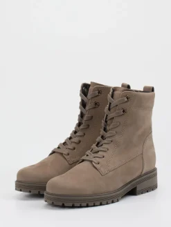 – Schnürboots aus Nubukleder in Taupe*Gabor Comfort New