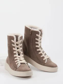 – Schnürboots aus Nubukleder in Taupe*Gabor Comfort Sale