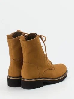 Damen Gabor Comfort – Schnürboots aus Nubukleder cognac