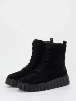 – Schnürboots aus Veloursleder*Gabor Comfort Outlet