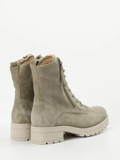 Damen Gabor Comfort – Schnürboots aus Veloursleder Taupe
