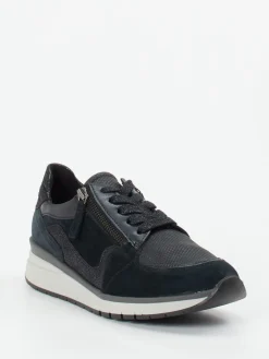 Damen Gabor Comfort – Sneaker aus Veloursleder Schwarz