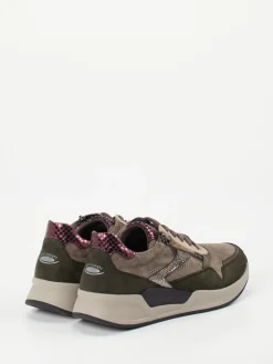 Damen Gabor Comfort – Sneaker aus Veloursleder in Herbstfarben