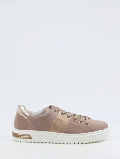Damen Gabor Comfort – Sneaker aus Veloursleder Rosé