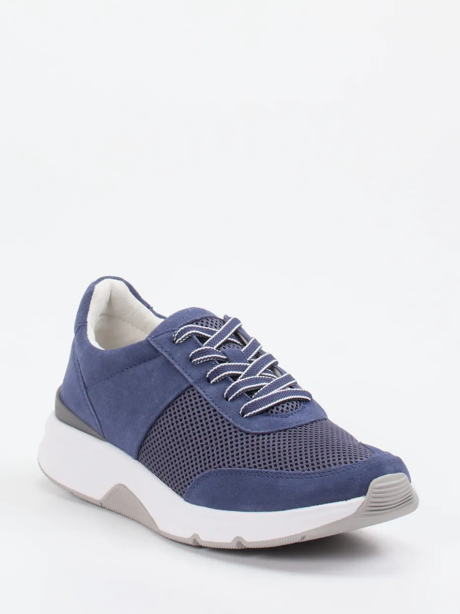 Damen Gabor Comfort – Sneaker aus Veloursleder und Mesh