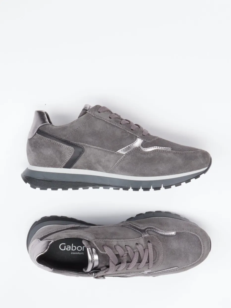 Damen Gabor Comfort – Sneaker aus Veloursleder in